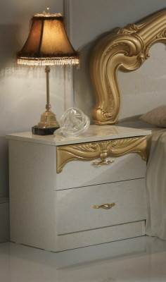 Klassisches Bettgestellt Schlafzimmer Set 3 tlg. Bett + 2 Nachttische Stil Möbel