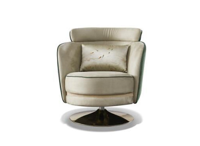 Lehnstuhl Design Sessel Dreh Leder Polster Wohnzimmer Samt Gastro Stuhl