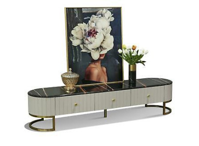 Luxus Design Kommode Anrichte Lowboard Side Dekorative Schrank Wohn Zimmer