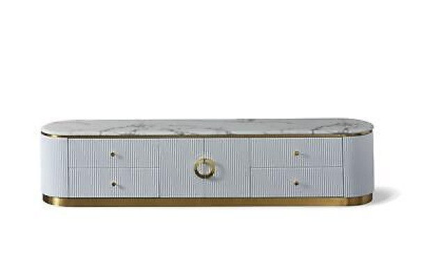 Luxus Design Kommode Anrichte Side Lowboard Dekorative Schrank Wohn Zimmer