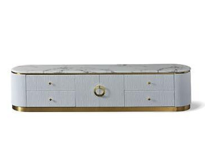 Luxus Design Kommode Anrichte Side Lowboard Dekorative Schrank Wohn Zimmer