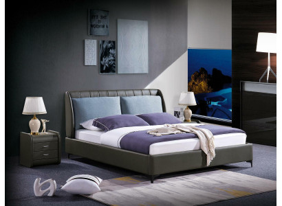 Luxus Schlafzimmer Möbel 3tlg. Komplett Set Bett 2x Nachttische Modernes Design.