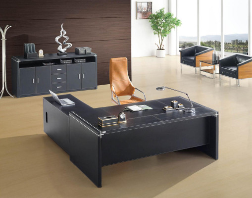 Moderne Büromöbel Ecke Schreibtisch Chef Schreibtisch Kommode 2tlg.