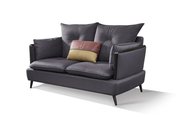 Moderne Sofagarnitur 3+1+1 Sitzer Set Design Sofas Polster Couchen Textil