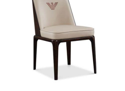 Exquisite Beige Esszimmer Lederstuhl Mit Modernem italienischem Stil