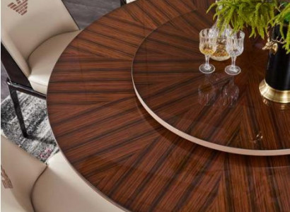 Esstisch Braun Runder Tische Design Möbel Luxus Esszimmer Tisch Küche