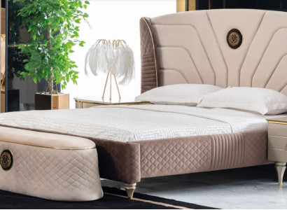 Betten Doppelbett Hotel Bettrahmen Doppel Holz Möbel Bett Polster Luxus Design