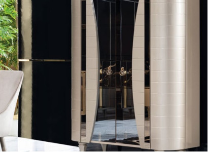 Schränke Holz Vitrinen Glas Schrank Echtholz Vitrine Wohnzimmer Möbel Anrichte