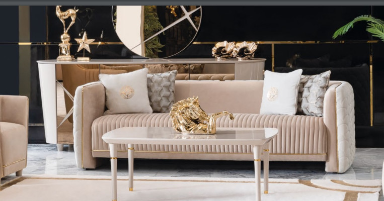 Dreisitzer Couch Polster Luxus Sofa Sitz Sofas Zimmer Möbel 3er Italien Design