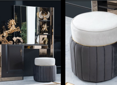 Schlafzimmer Neu Schminktisch Konsolen mit Spiegel Luxus Konsole Kommode Möbel