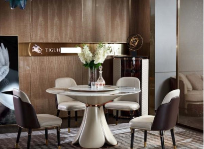 Stuhl Set 4x Stühle Milch Leder Luxus Esszimmer Neu Kreative Design