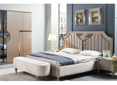 Bettrahmen Doppel Holz Bettgestelle Schlafzimmer Weiß Luxus Bett Modern Betten