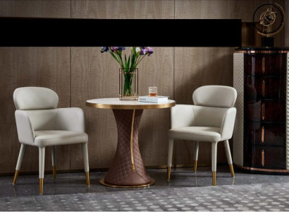 Ess Tisch Garnitur Sessel Stühle Gruppe 3tlg. Set Italienische Stil Einrichtung