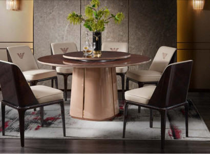 Gruppe Luxus Stuhl Garnitur Lehn Design Möbel Luxus Esszimmer Holz 4x Stühle