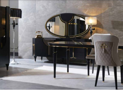 Tisch Holz Tische Modern Design Esszimmer Ess Luxus Tisch im italienischen Stil