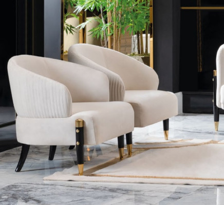 Textil 2x Sessel Polster Stühle Gastro Stoff Esszimmer Neu Design Stuhl Set