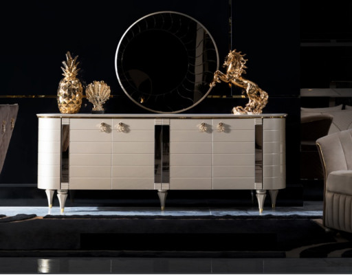 Luxus Kommoden Schrank Regal Konsole Möbel Holzschrank Spiegel Kommode Schrank