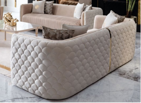 Dreisitzer Couch Polster Luxus Sofa Sitz Sofas Zimmer Möbel 3er Italien Design