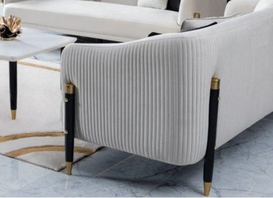 Garnitur Design Sofas Sofa Couch Samt Polster Sitz 3+3+1+1 Sitzer Sofagarnitur