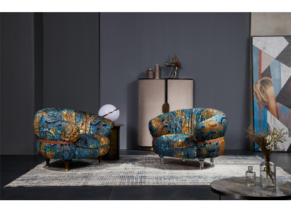 Design Sessel Couch Sofa Relax Stoff Lounge Luxus Fernseh Club Polster