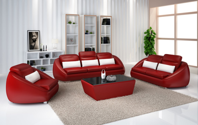 Luxus Sofagarnitur 3+1+1 Sitzer Wohnzimmer Designer Möbel Sofa Couch