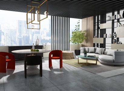 Sofa 4 Sitzer Stoffsofas Luxus Design Couch Rund Luxus Polster Viersitzer xxl