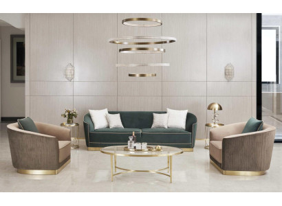 Klassische Wohnzimmer Sofagarnitur Couch Sitzgruppe Polstergruppen Sofa