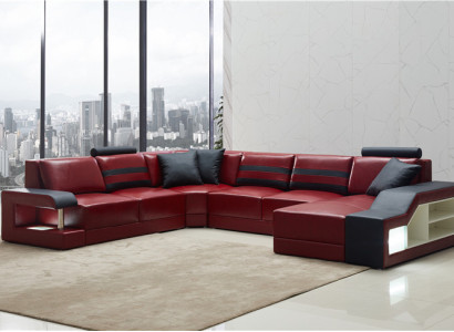 Moderne Sofa Eckgarnitur U Form Polster Ecke Couch Designer Sitz Möbel Couchen