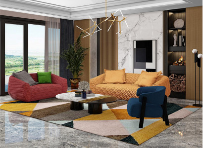 Sofa Sofagarnitur 3+2+1 Sitzer Set Design Polster Couchen Couch Modern