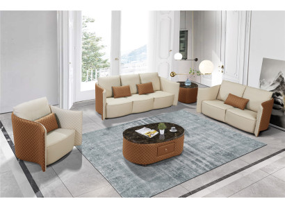 Sofagarnitur 3+2+1 Sitzer Set Sofa Design Modern Polster Couchen Couch