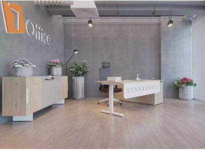 Eckschreibtisch Sideboard Arbeitszimmer Modern Holz Büro Einrichtung