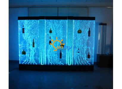 LED Regal Bar Wasser Wand Deko Säule Beleuchtete Wasserwände Bar Theke