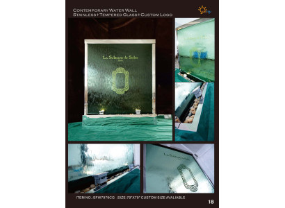 Wasserwand Wassersäule Wasserfall Led Trennwand Luxus Design