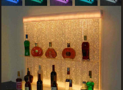 Led Wasser Wand Regal Bar Einrichtung Ausgefallene Regale Schrank Glas