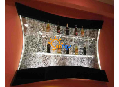 LED Regal Bar Wasser Wand Säule Beleuchtete Deko Wasserwände Bar Theke