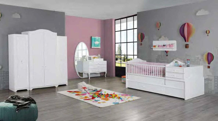 Moderne Kommode Holz Schlafzimmer Jugend Kinder Zimmer Weiß Möbel Design Neu
