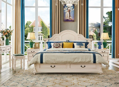 Doppel Hotel Betten Schlafzimmer 180x200 cm Holz Bett Polster Design Luxus Neu