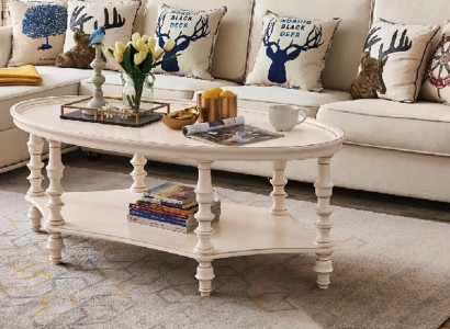 Ovaler Couchtisch Wohnzimmer Design Luxus Beistelltisch Holz Tisch