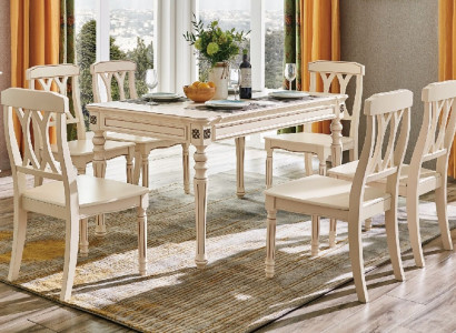 Esstisch Esstische Tische Kolonial Holz Design Klassische Möbel Esszimmer Tisch