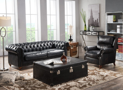 Klassische Chesterfield Couch Sofa Polster Garnitur Couchen Sofas Design