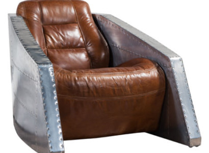 Ledersessel Flugzeug Design Clubsessel Leder Sessel Aviator Vintage