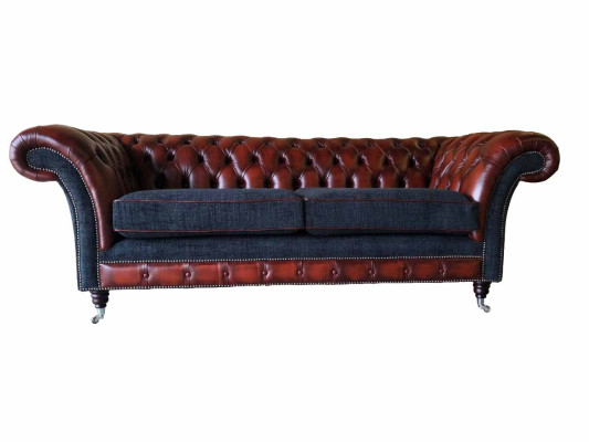 Sofa Luxus Textil Chesterfield Couch Sofas Polster 3 Sitzer Couchen Neu