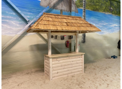 Bar Theke Hausbar Garten Bartisch Tresen Stehtisch Bartisch mit Dach 300x130x270