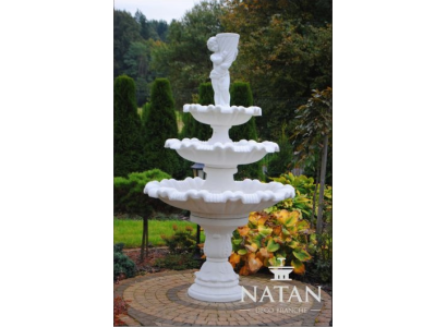 Zierbrunnen Springbrunnen Skulptur Brunnen Deko Garten Fontaine Teich Neu 227cm