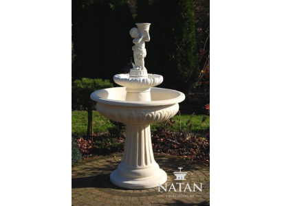 Springbrunnen Froschbrunnen Brunnen Steinbrunnen Gartenbrunnen Fontaine 154cm