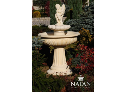 Springbrunnen Froschbrunnen Brunnen Gartenbrunnen Fontaine 154cm Steinbrunnen