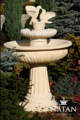 Springbrunnen Froschbrunnen Brunnen Steinbrunnen Gartenbrunnen Fontaine 127cm