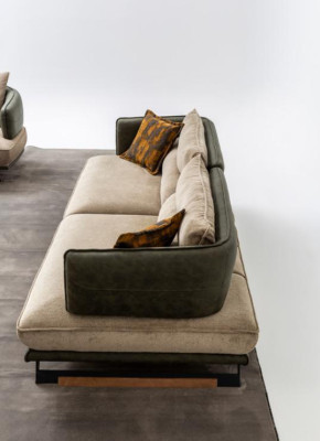 Luxus Sofagarnitur Sofa 3 Sitzer Sessel Stoff Modern Mehrfarbig Modern Set neu