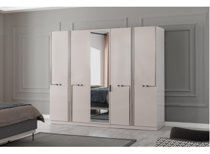 Moderner Kleiderschrank Designer Schlafzimmer Schränke 4-türiger Schrank