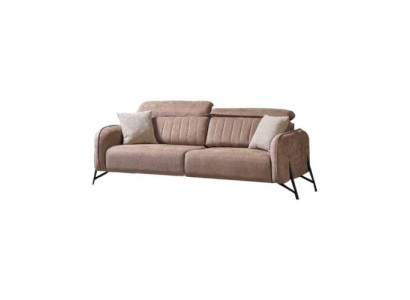 Beiges Wohnzimmer Dreisitzer Set Moderne Stoffsofas Luxuriöse Möbel